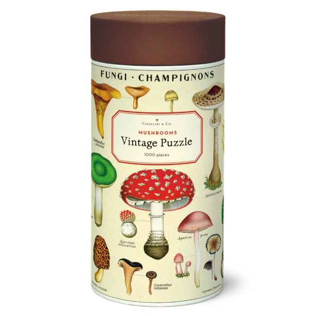 Puzzle 1000 pièces Champignons, Cavallini & Co