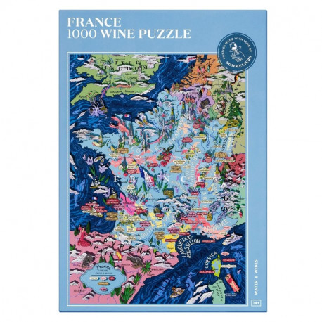 Puzzle de 1000 pièces Les Vins de France, Water & Wine