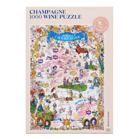 Puzzle de 1000 pièces Champagne, Water & Wine