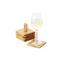 Set de 6 dessous de verre carrés Bambou, Point Virgule
