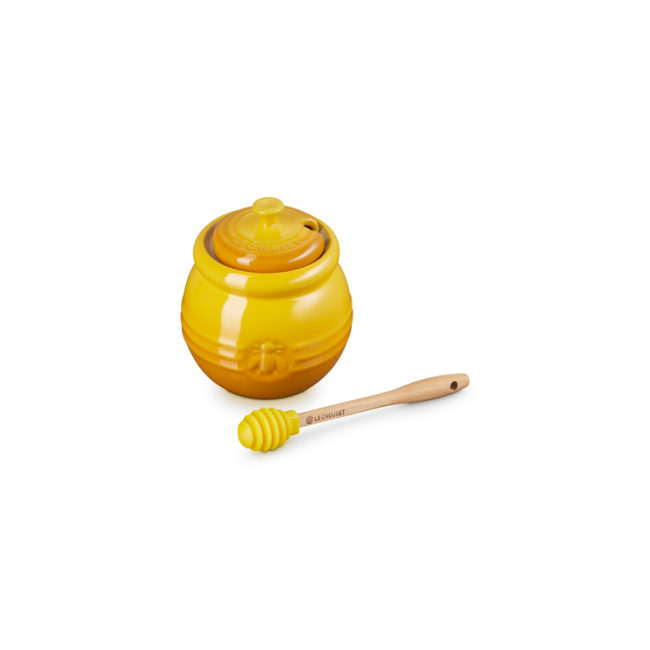 Pot à Miel en céramique avec cuillère, Le Creuset