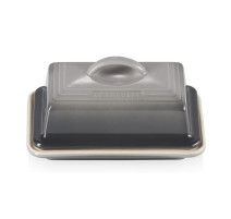 Tohoee Beurrier Inox 18.5 x 12.2 x 6.8 cm Beurrier avec Couvercle Argent et  Couteau à Beurre Assorti Boite a Beurre Vintage Contenant de Stockage  Fromage Plateau pour Cuisine Restaurant (avec poignée) 