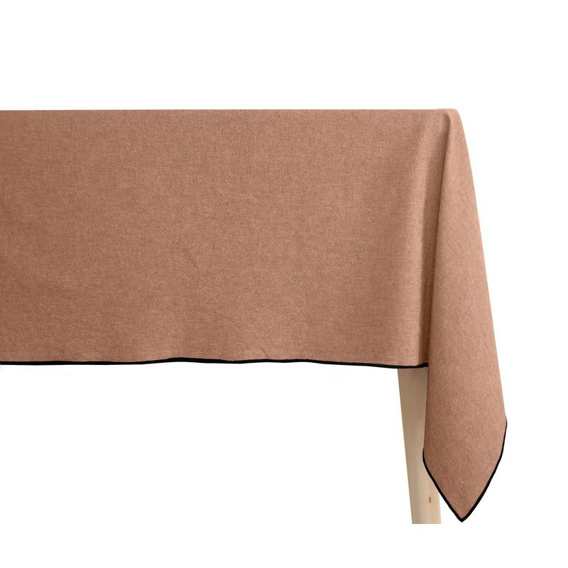 nappe coton lavé hono brun, vent du sud 160 x 200 cm - vent du sud