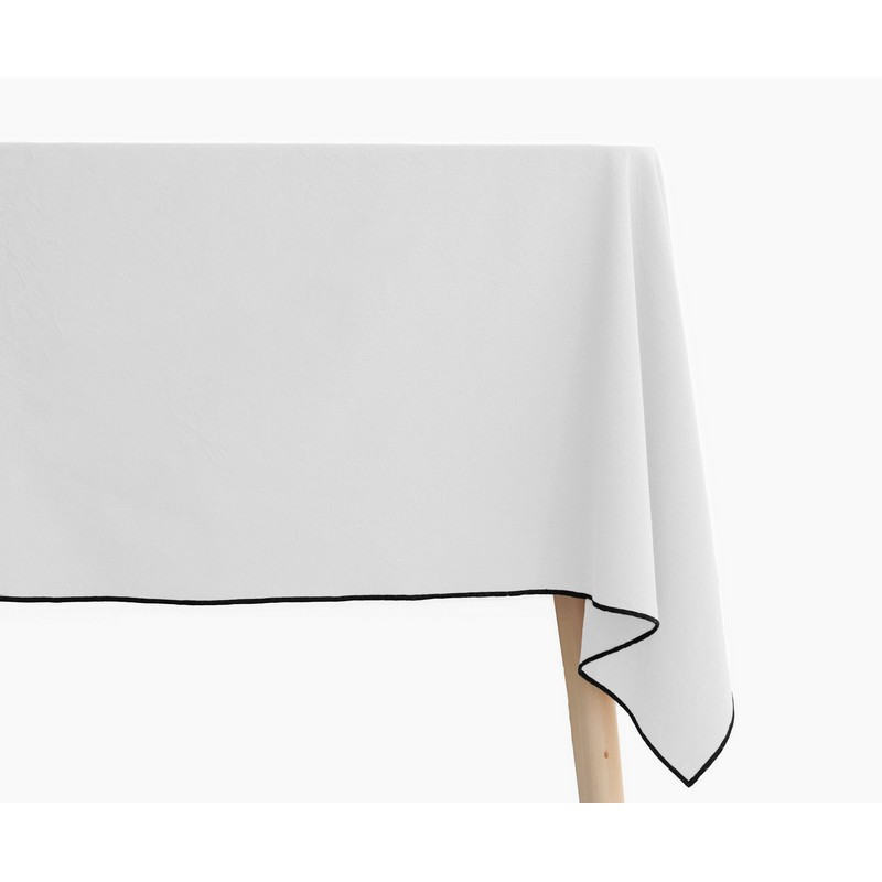 nappe coton lavé hono craie, vent du sud 160 x 200 cm - vent du sud