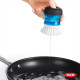 Brosse à vaisselle ronde distributrice de savon avec support, Oxo