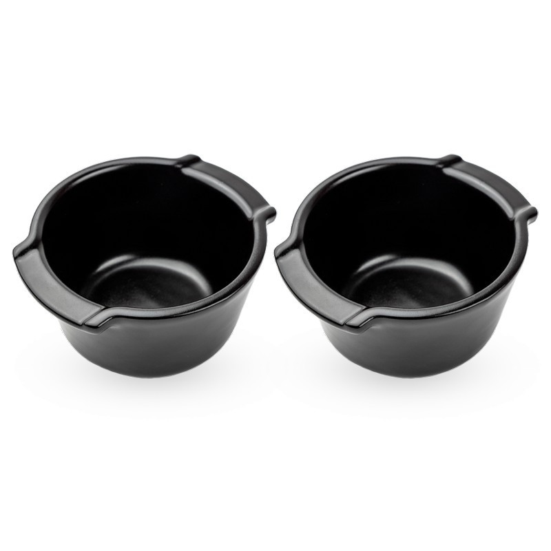 Peugeot - Duo de Ramequins en céramique Appolia 20cl, Peugeot Noir - PEUGEOT