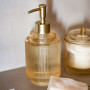 Pompe à Savon Strié Gold en verre, Andrea House