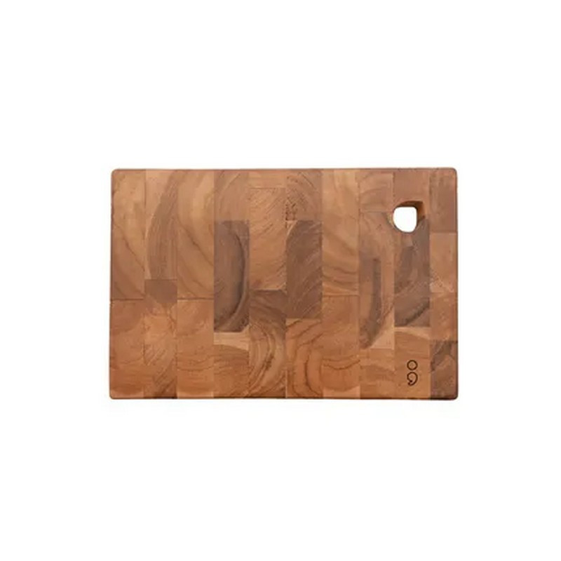 Planche à découper en Bois de Teck Recyclé, Point Virgule 30 x 20 cm - Point Virgule