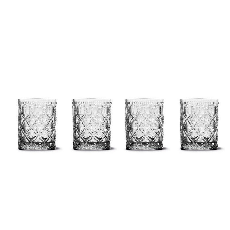 Coffret 4 verres Dubaï Transparent, WD Lifestyle - WD Lifestyle