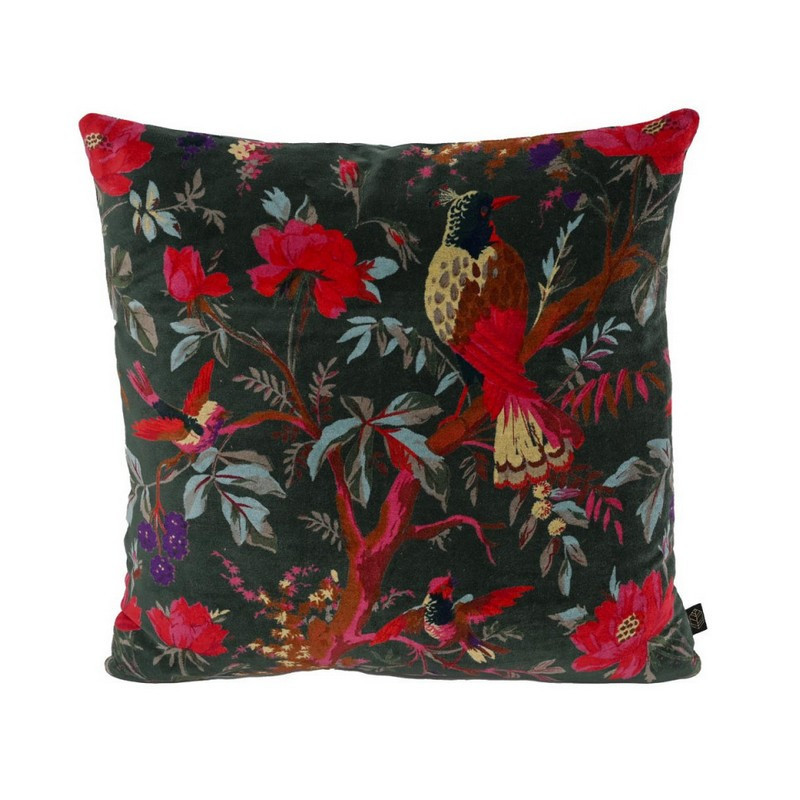 HAOMY TEXTILE - Coussin Birdy Cèdre, Haomy 45 x 45 cm - HAOMY TEXTILE
