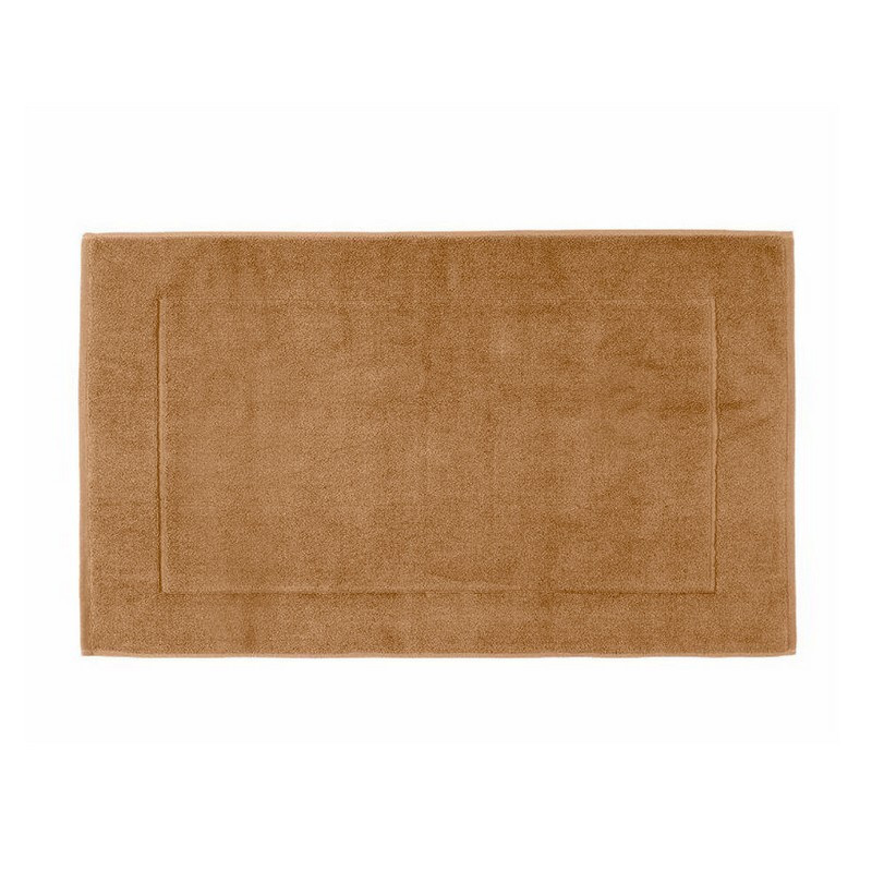 HAOMY TEXTILE - Tapis de bain Grand Hôtel, Haomy Tabac - HAOMY TEXTILE