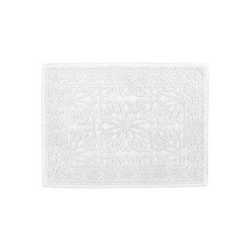 HAOMY TEXTILE - Tapis de bain Hammam, Haomy Blanc - HAOMY TEXTILE