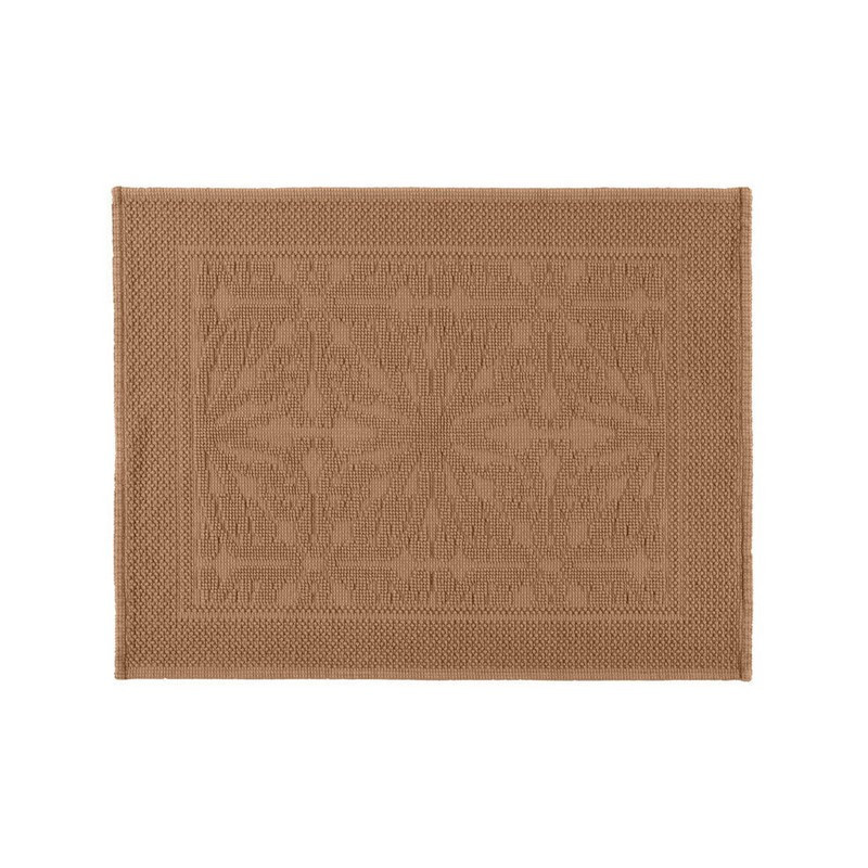 HAOMY TEXTILE - Tapis de bain Hammam, Haomy Tabac - HAOMY TEXTILE