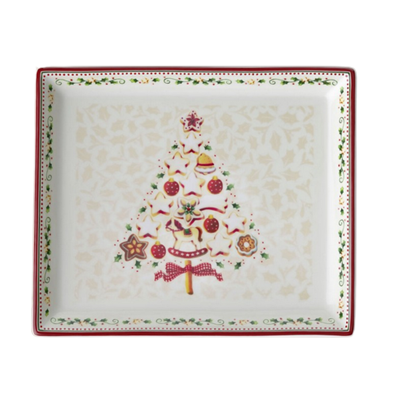 plateau à gâteaux rectangulaire winter bakery delight, villeroy & boch - villeroy & boch