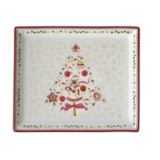 Plateau à gâteaux rectangulaire Winter Bakery Delight, Villeroy & Boch