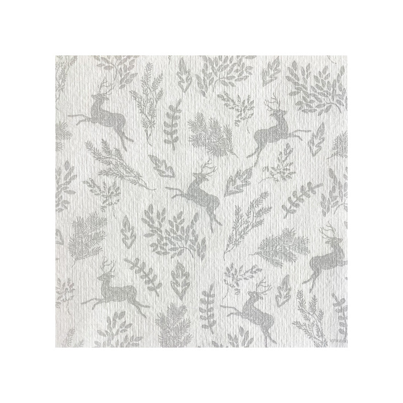 Françoise Paviot - Serviettes en papier My Little Forest Argent, Françoise PAVIOT - Françoise PAVIOT
