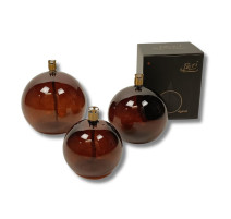 Lampe à Huile ronde Cognac, Peri Design