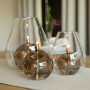 Lampe à Huile ronde Champagne, Peri Living