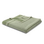 Plaid en laine recyclée Stripe Green, Biederlack