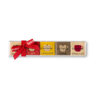 Réglette de 15 carrés de chocolats assortis, Café Tasse