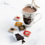 Réglette de 15 carrés de chocolats assortis, Café Tasse