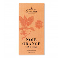 Tablette de chocolat Noir Orange, Café Tasse