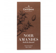 Tablette de chocolat Noir Amandes, Café Tasse
