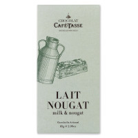 Tablette de chocolat Lait Nougat, Café Tasse