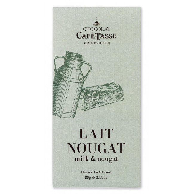 Tablette de chocolat Lait Nougat, Café Tasse