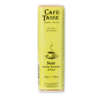 Barre de chocolat Noir praliné Amandes et Yuzu, Café Tasse