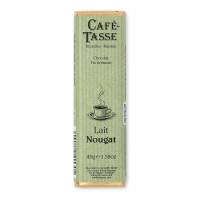 Barre de chocolat au Lait Nougat, Café Tasse