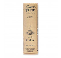 Barre de chocolat Noir Praliné, Café Tasse