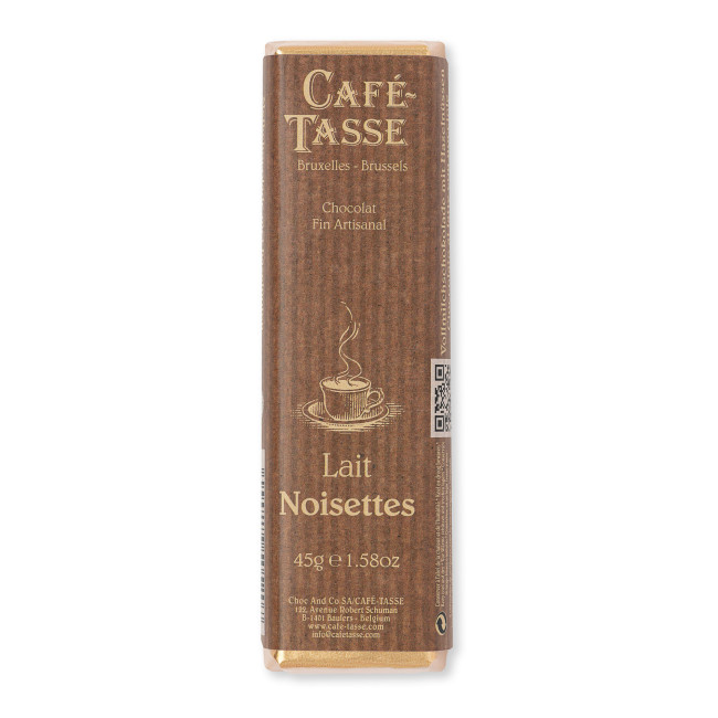 Barre de chocolat au Lait Noisette, Café Tasse