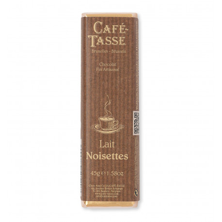 Barre de chocolat au Lait Noisette, Café Tasse