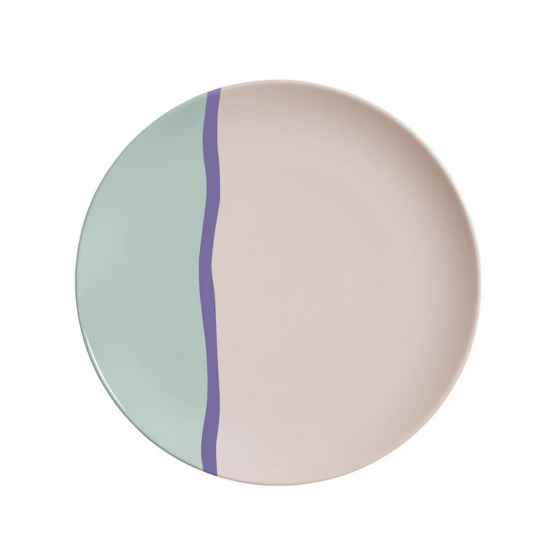 assiette plate 26 cm destination sud, degrenne paris - guy degrenne