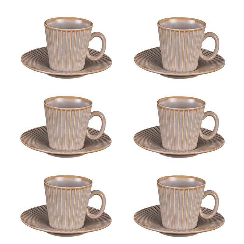 coffret 6 tasses 9 cl liv, table passion - table passion