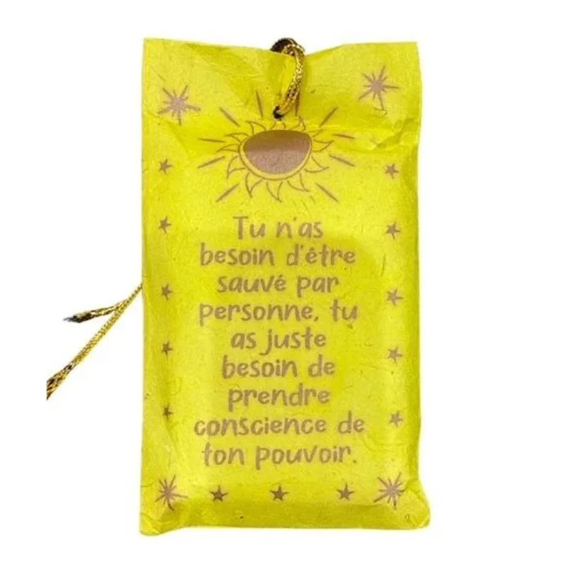 Savon Message Pensée Positive couleur Pistache, Mas du Roseau - mas du roseau