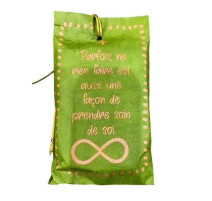 Savon Message Pensée Positive couleur Vert, Mas du Roseau