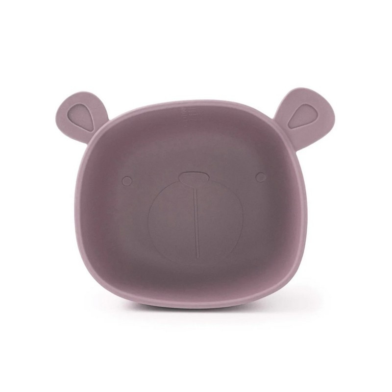 The Cotton Cloud - Bol en silicone Lili L'Ours, The Cotton Cloud Prune - The Cotton Cloud
