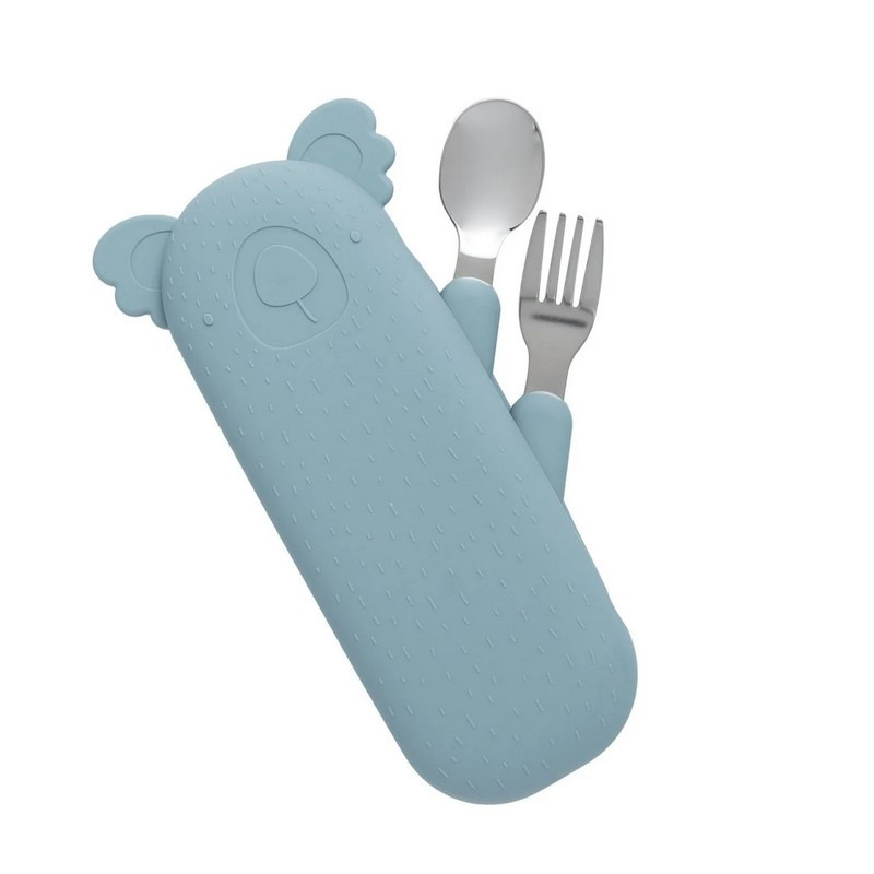 The Cotton Cloud - Etui à couverts Zoé le Koala, The Cotton Cloud Jade - The Cotton Cloud