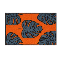 Tapis 40x70cm Monstera allover Orange, Salonloewe Efia