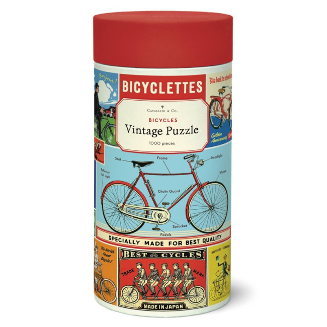 Puzzle 1000 pièces Bicyclettes, Cavallini & Co