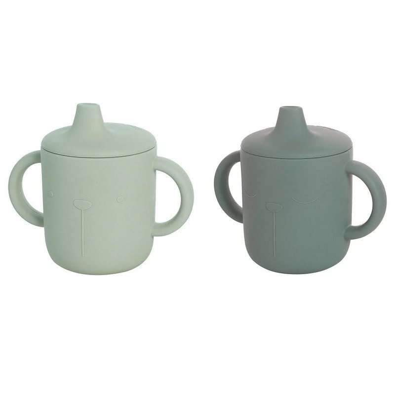 The Cotton Cloud - Set de 2 Gobelets en silicone, The Cotton Cloud Océan/Iceberg - The Cotton Cloud