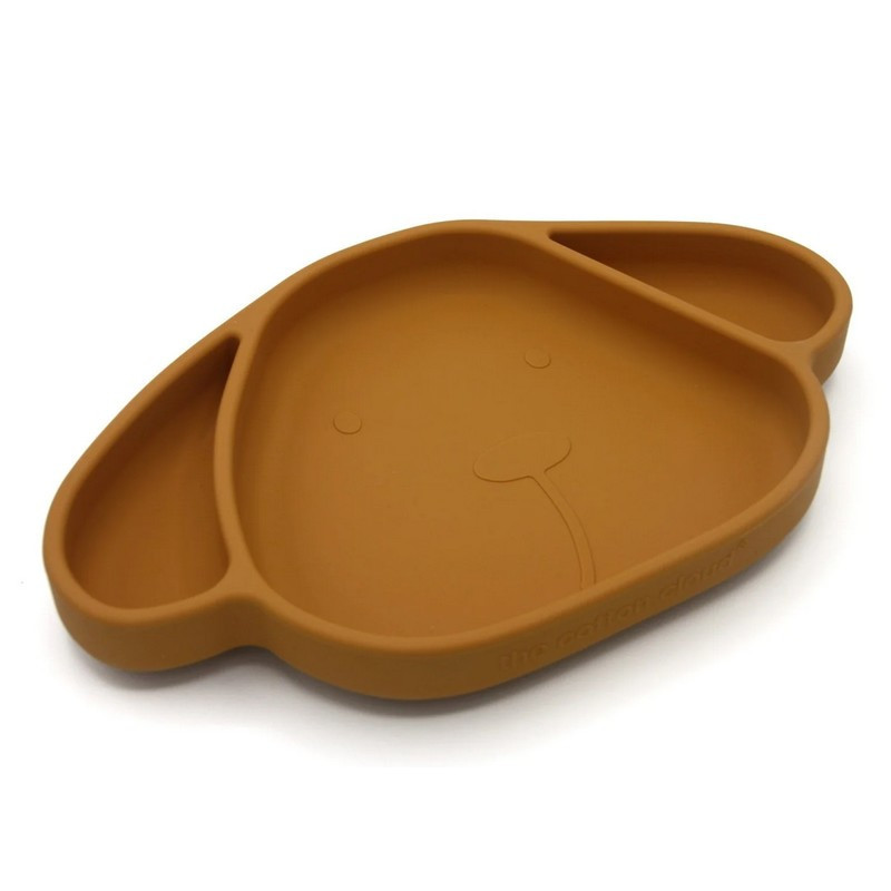 The Cotton Cloud - Assiette en silicone Chien, The Cotton Cloud Miel - The Cotton Cloud