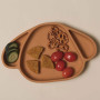 Assiette en silicone Chien, The Cotton Cloud