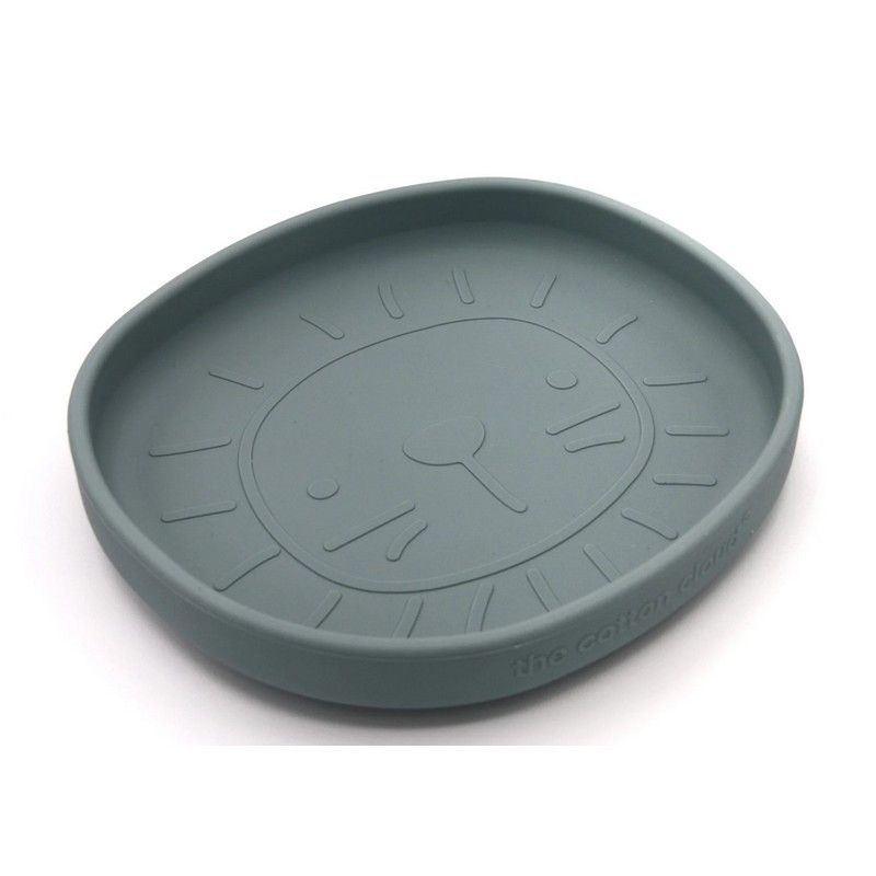 The Cotton Cloud - Assiette en silicone Lion, The Cotton Cloud Jade - The Cotton Cloud