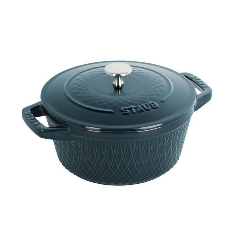 Staub - Cocotte ronde Twister Blue La Mer, STAUB 24 cm - Staub