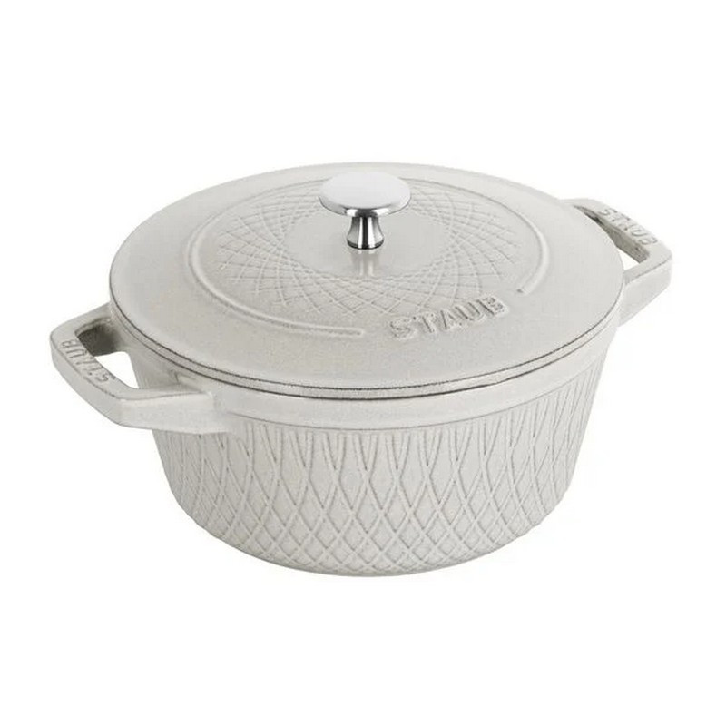 Cocotte ronde Twister Truffe Blanche, STAUB 20 cm - Staub