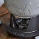 Service à fondue en fonte 20 cm Truffe Blanche, STAUB