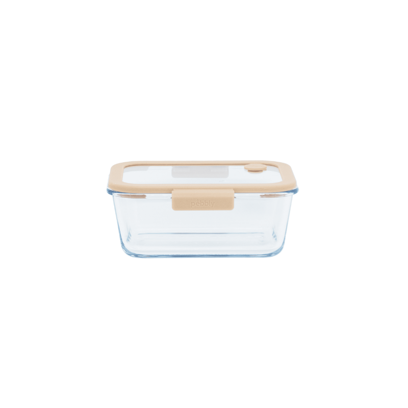 Pebbly - Boîte de conservation sous-vide en verre, Pebbly 800 ml - PEBBLY